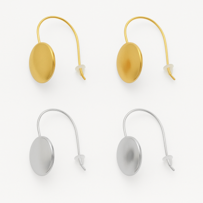  Σκουλαρίκι Μίνιμαλ Οβάλ